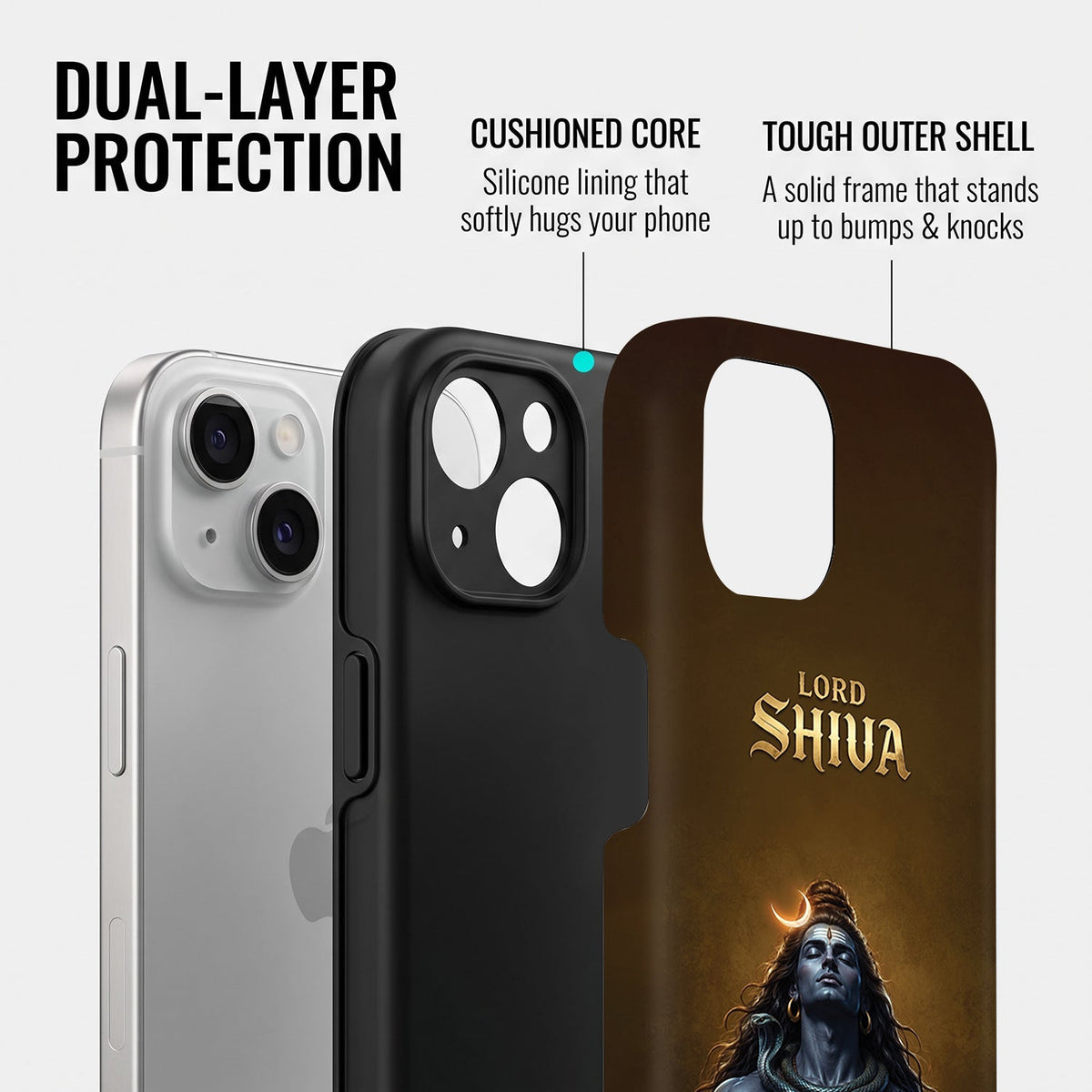 Iphone 15 5G Lord Shiva Protective Case