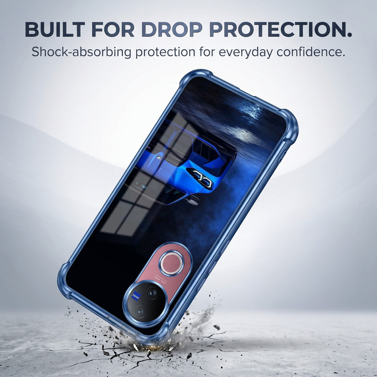 Vivo V50 5G BMW Sport Car Airbags Printed Back Case