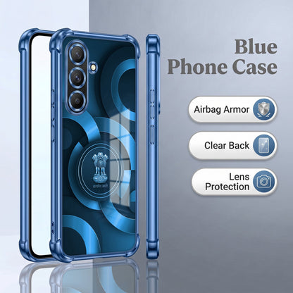 Samsung Galaxy A56 5G Blue Emblem Airbags Printed Back Case