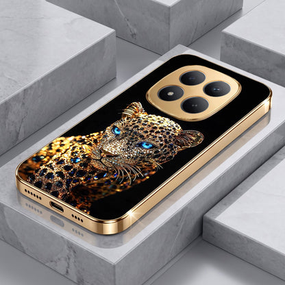 Redmi Note 15 Pro+ 5G Panther Gold Electroplated Glass Phone Back Case