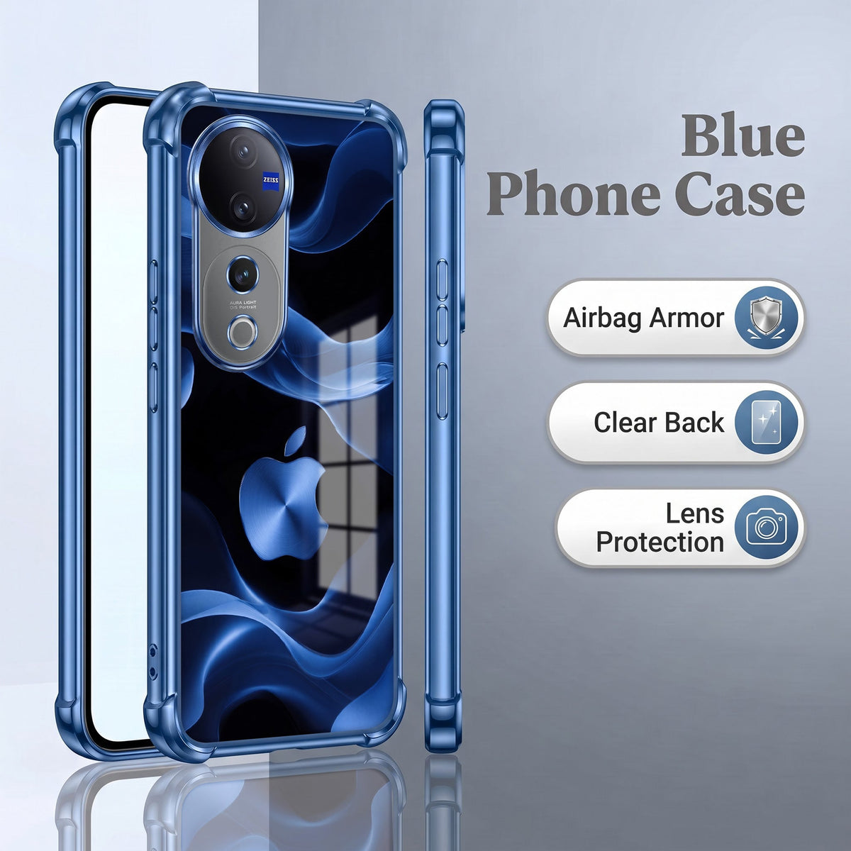 Vivo V40 Pro 5G Premium Wave Airbags Printed Back Case
