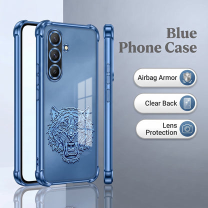 Samsung Galaxy A56 5G Tiger Face Blue Airbags Printed Back Case