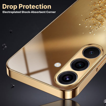 Samsung Galaxy A36 5G Golden Tree Gold Electroplated Glass Phone Back Case