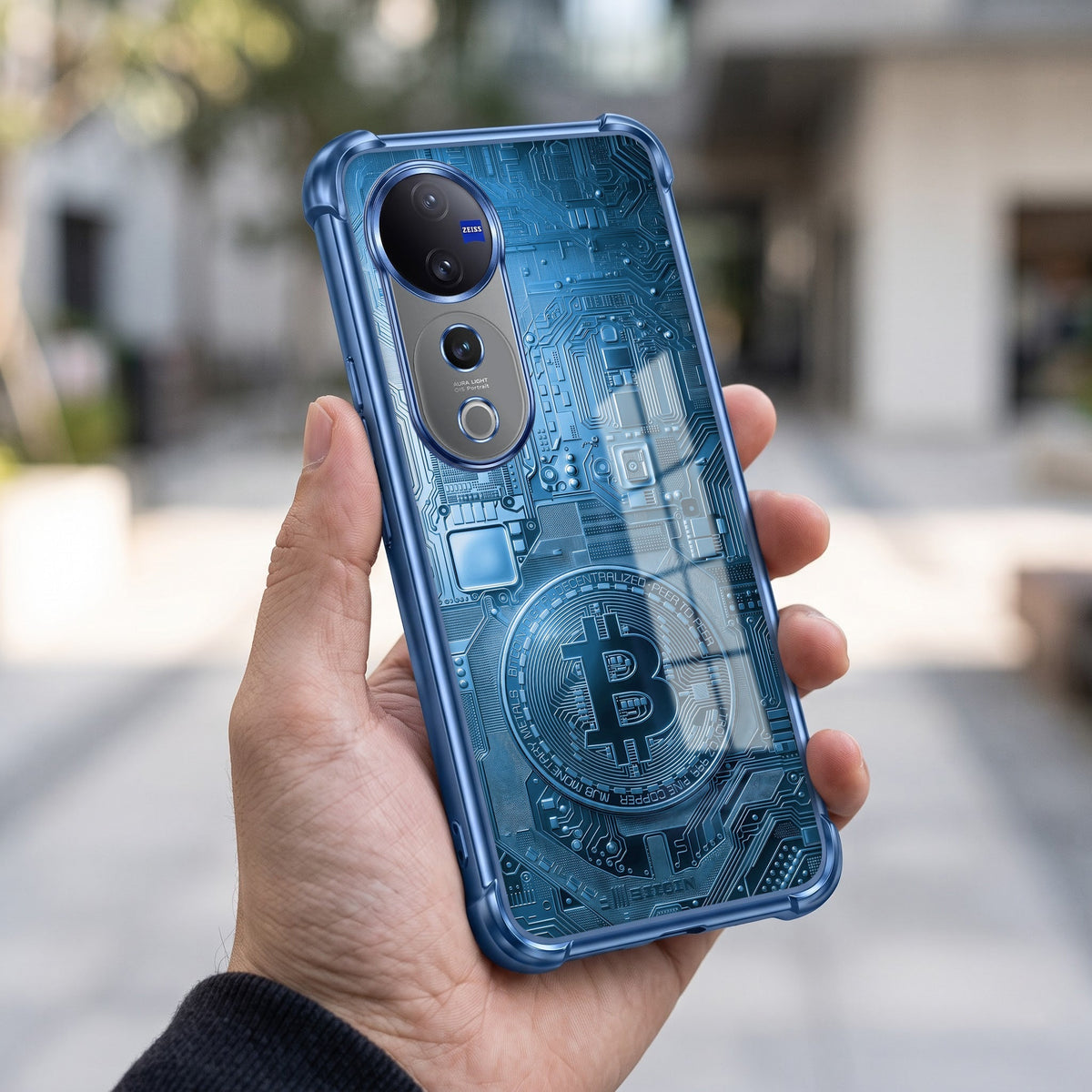 Vivo V40 Pro 5G Bitcoin Airbags Printed Back Case