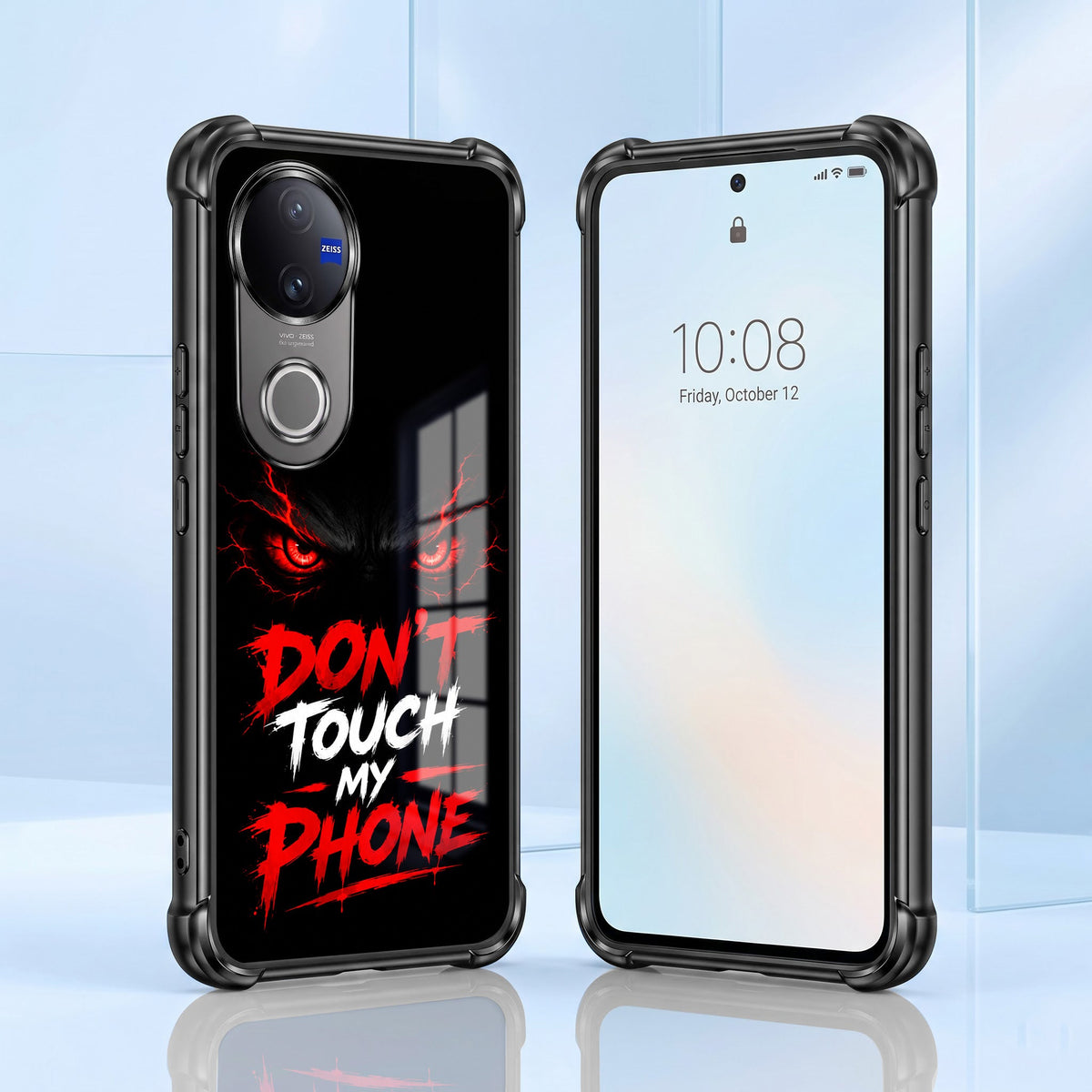 Vivo V50 5G Don't Touch My Phone Airbags Printed Back Case