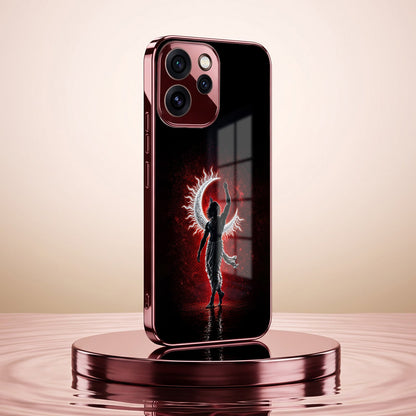 Oppo Reno 15 Pro Mini 5G Crimson Divine Burgundy Electroplated Glass Back Case