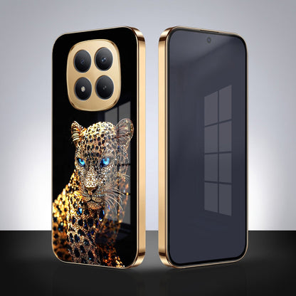 Redmi Note 15 Pro+ 5G Panther Gold Electroplated Glass Phone Back Case