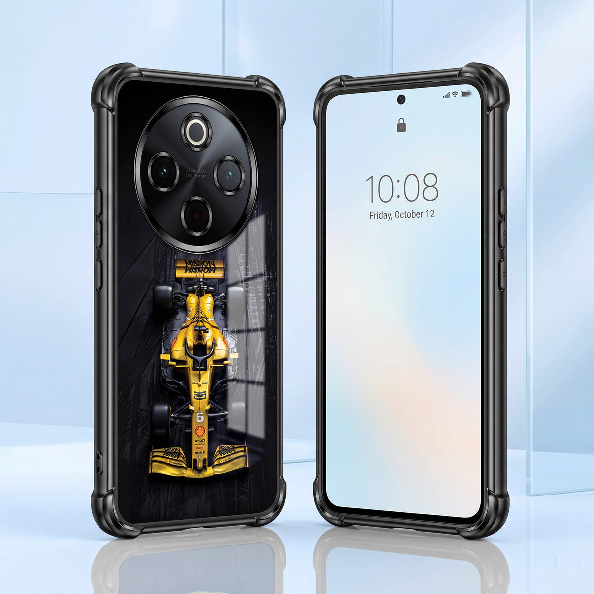 Vivo T4 5G F1 Racing Cars Airbags Printed Back Case