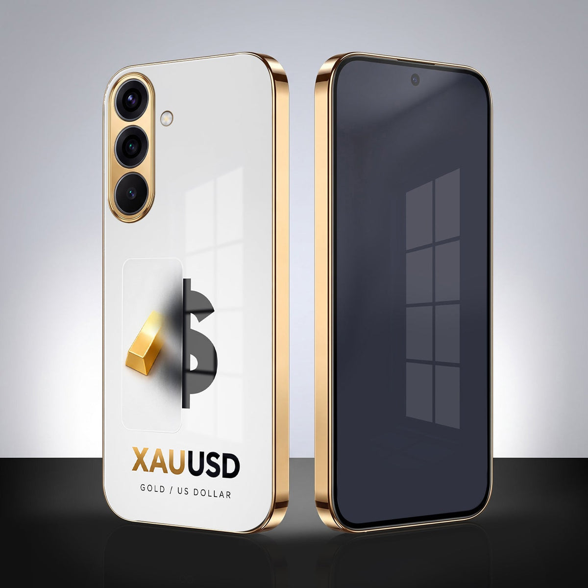 Samsung Galaxy A36 5G Luxury XAU/USD Gold Electroplated Glass Phone Back Case