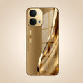 Vivo T5X 5G Luxury Infinity Energy Gold Electroplated Glass Phone Case