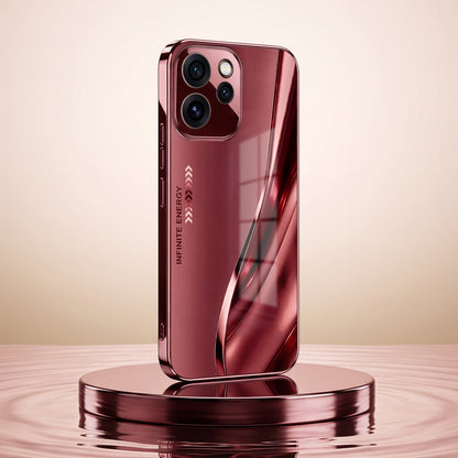Oppo Reno 15 Pro Mini 5G Infinity Energy Burgundy Electroplated Glass Back Case