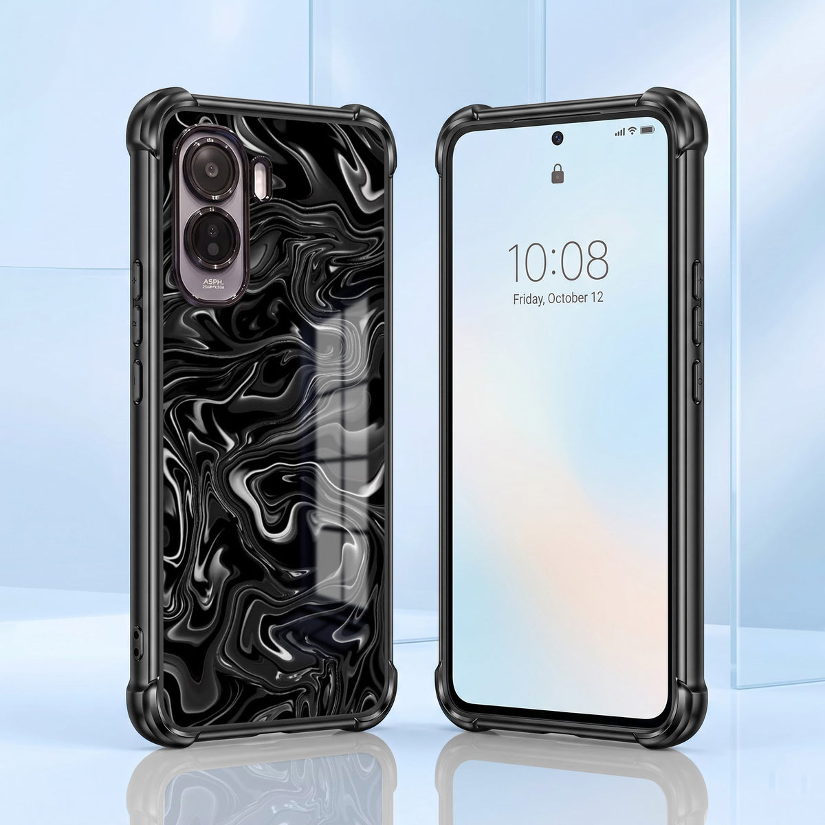Vivo T5 Pro 5G Dark Swirl Airbags Printed Back Case