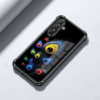 Samsung Galaxy A56 5G Multi-Feather Peacock Airbags Printed Back Case