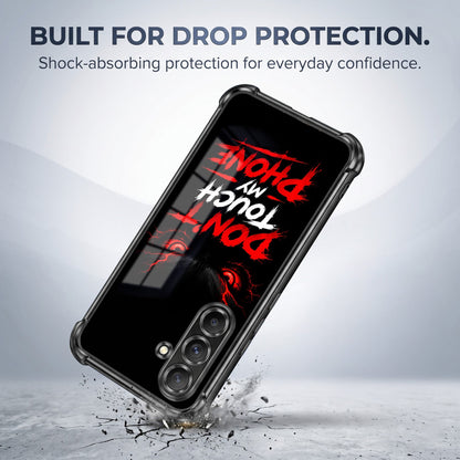 Samsung Galaxy A56 5G Don't Touch My Phone Airbags Printed Back Case