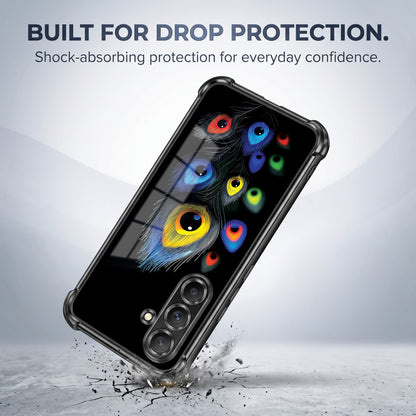 Samsung Galaxy A36 5G Multi-Feather Peacock Airbags Printed Back Case