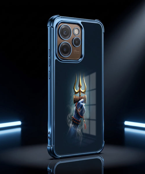 Oppo Reno 15 Pro Mini 5G Premium Golden Trishul Airbags Printed Back Case