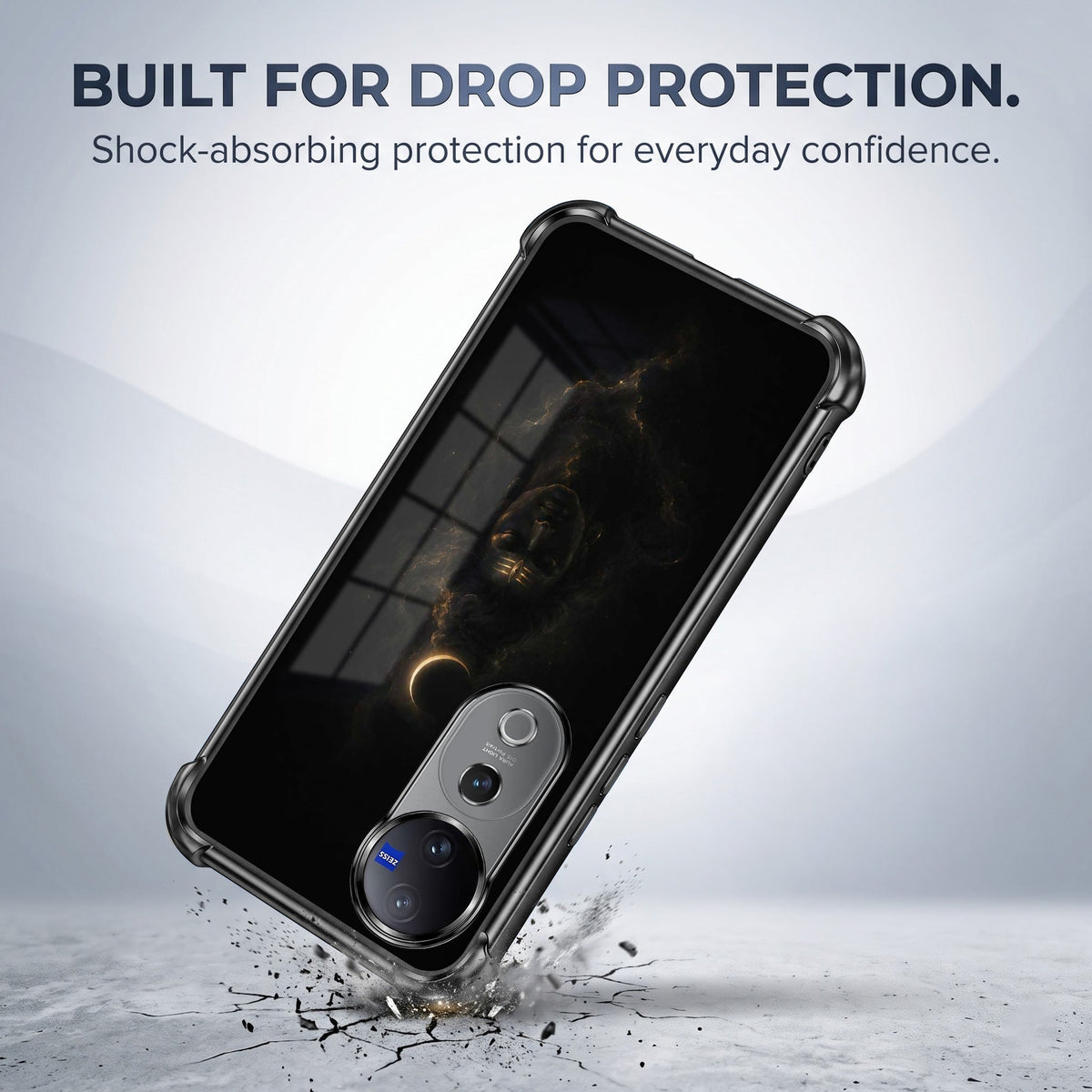 Vivo V40 Pro 5G Divine Mahadev Airbags Printed Back Case