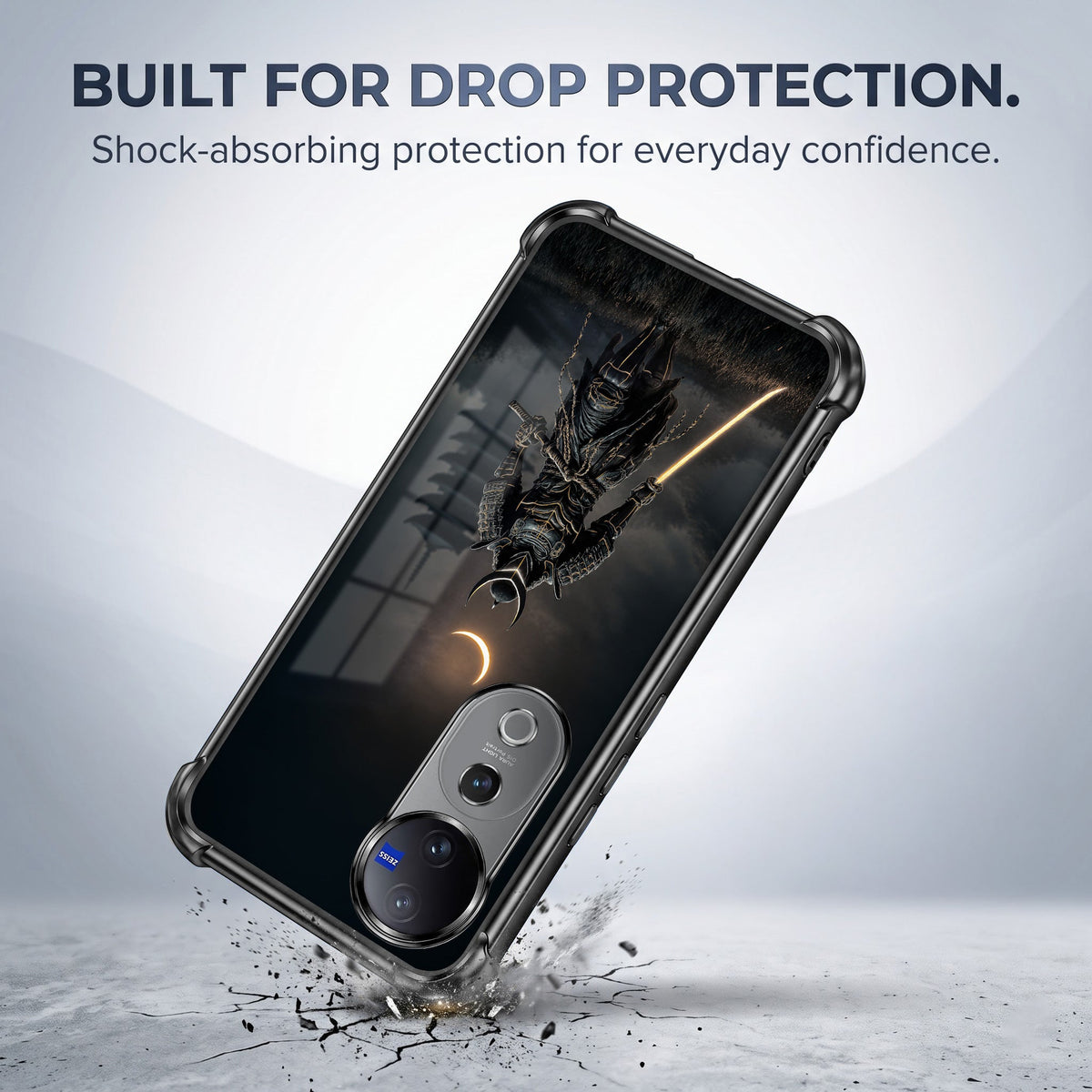 Vivo V40 Pro 5G Samurai Warrior Airbags Printed Back Case
