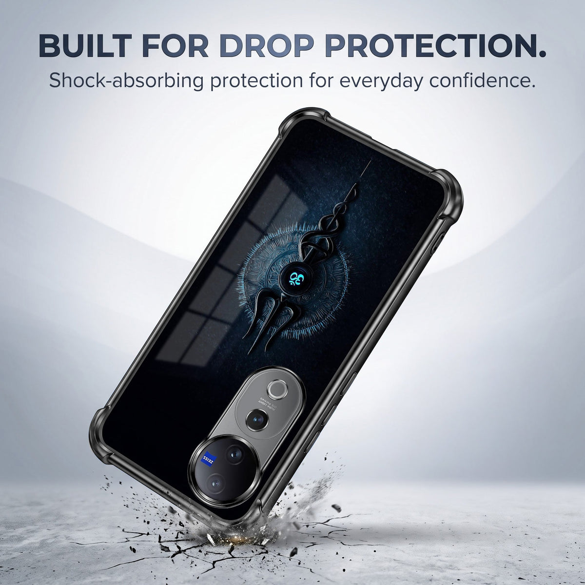 Vivo V40 Pro 5G Shiva Aura Airbags Printed Back Case