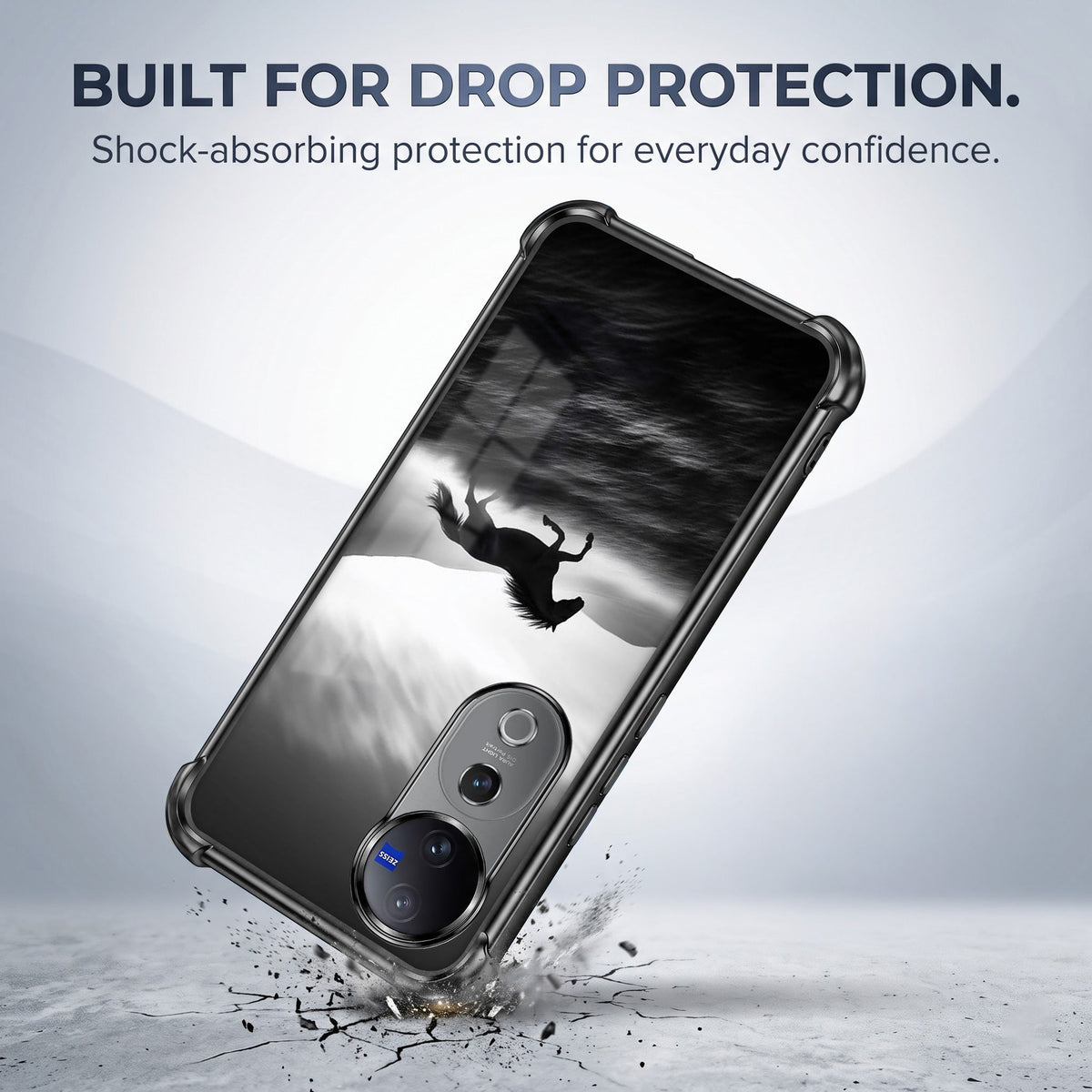 Vivo V40 Pro 5G Running Horse Printed Back Case