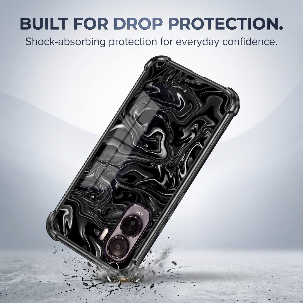 Vivo T5 Pro 5G Dark Swirl Airbags Printed Back Case