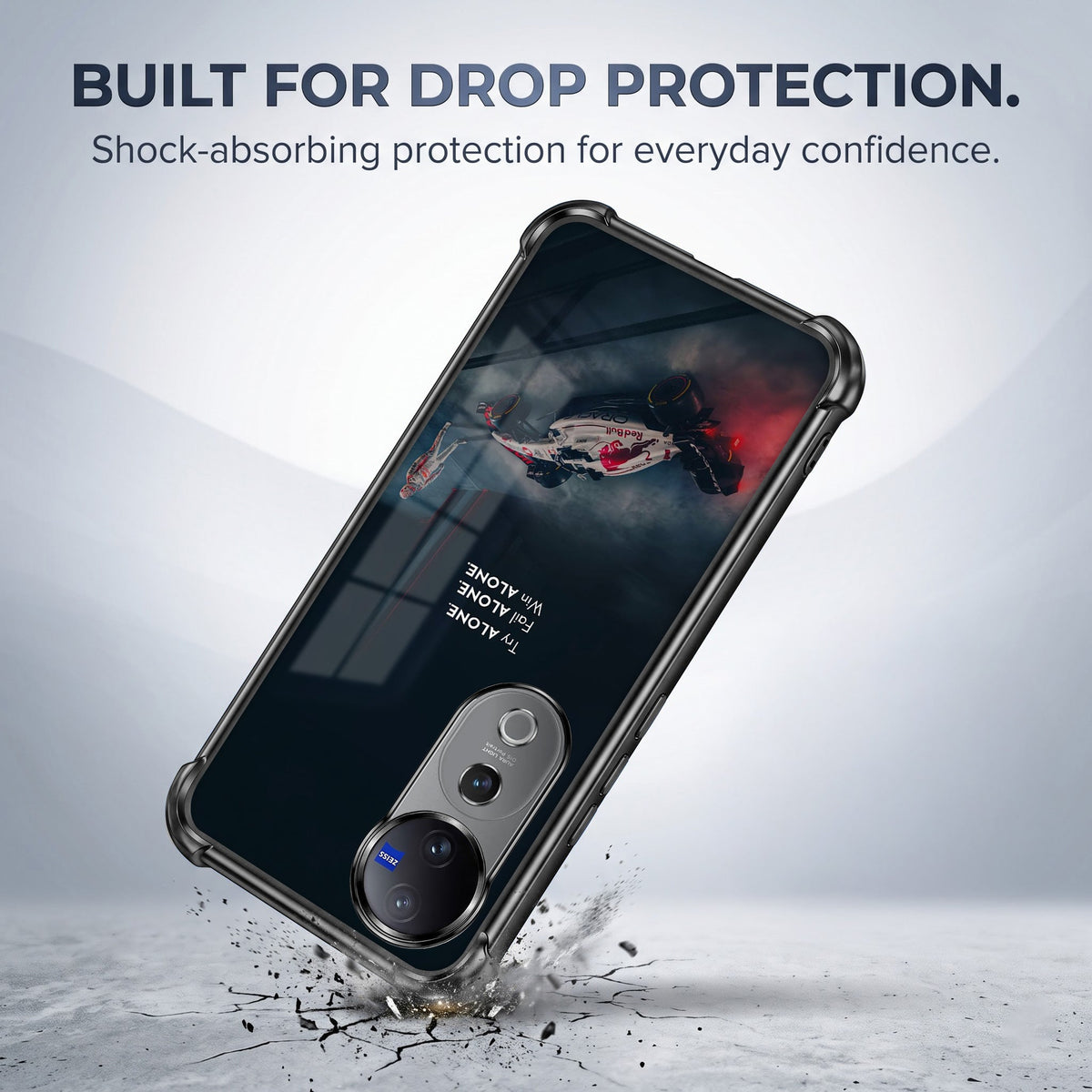 Vivo V40 Pro 5G F1 Alone Airbags Printed Back Case