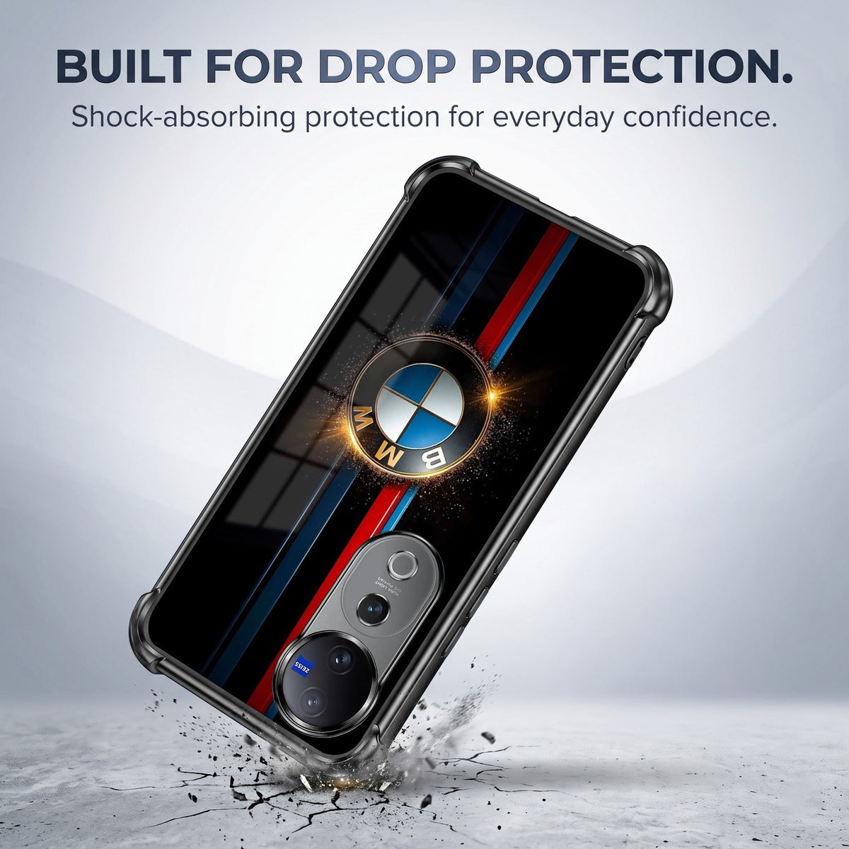 Vivo V40 Pro 5G Premium BMW Logo Airbags Printed Back Case