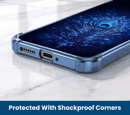 Oppo F31 Pro+ 5G Premium Peacock Feather Airbags Printed Back Case