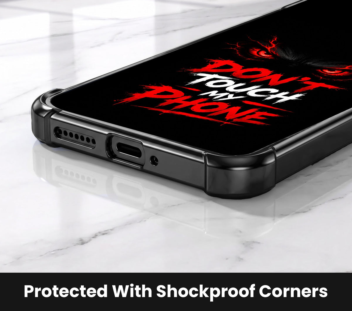 Oppo A5 Pro 5G Don't Touch My Phone Airbags Printed Back Case