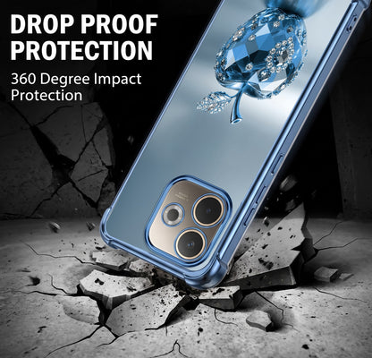 Oppo A5 Pro 5G Blue Apple Airbags Printed Back Case