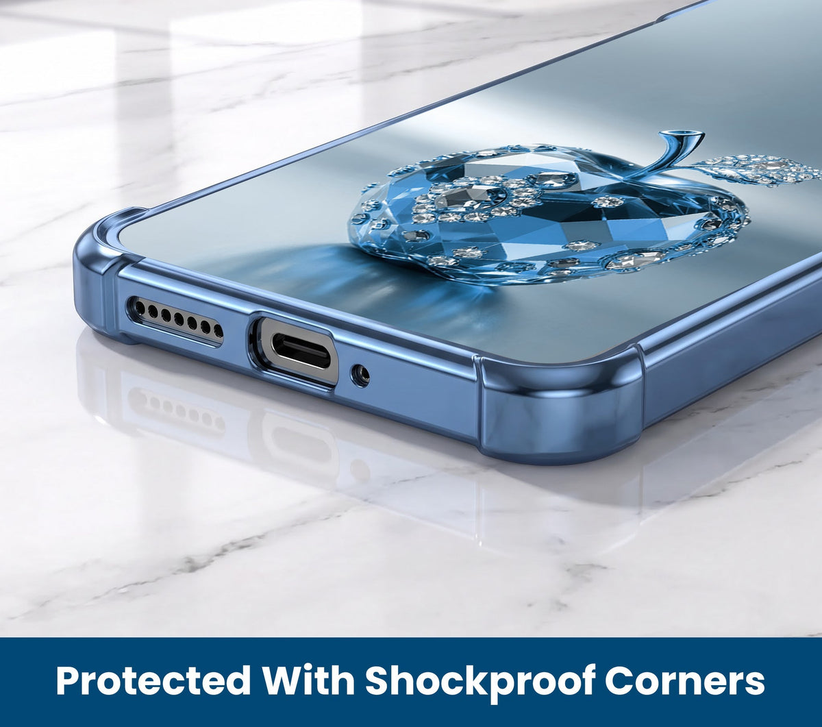 Motorola Edge 60 Pro 5G Blue Apple Airbags Printed Back Case