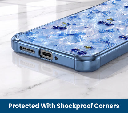 Vivo V60 5G Blue Cherry Airbags Printed Back Case