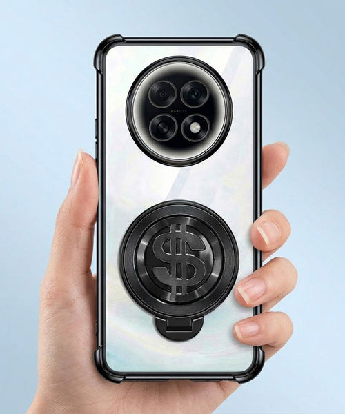 Oppo F31 Pro+ 5G Four Corner Airbags 100% Original Astro Money Magnet Rotating Dollar Case (Buy 1 Get 1 Free Surprise Cover)