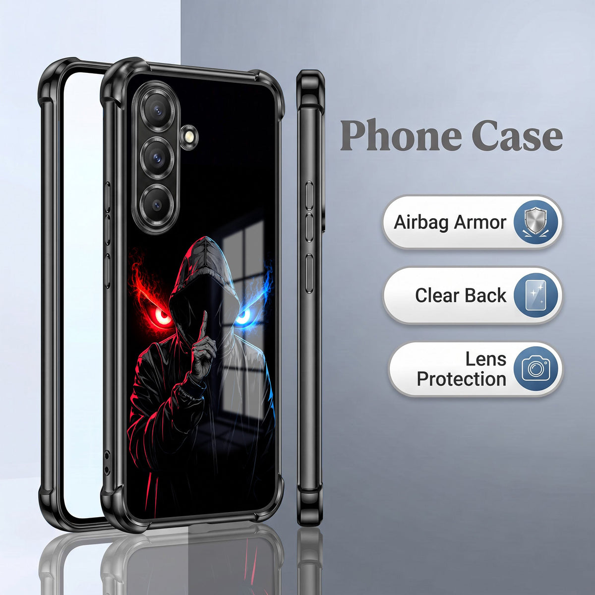 Samsung Galaxy A36 5G Hooded Shadow Demon Airbags Printed Back Case