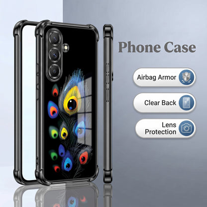 Samsung Galaxy A56 5G Multi-Feather Peacock Airbags Printed Back Case