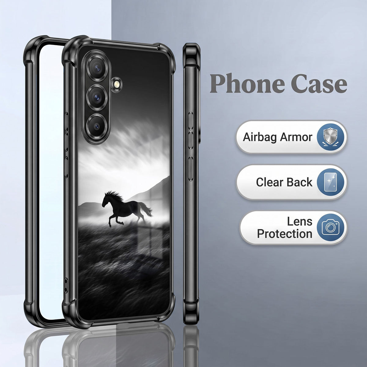 Samsung Galaxy A56 5G Phantom Horse Airbags Printed Back Case