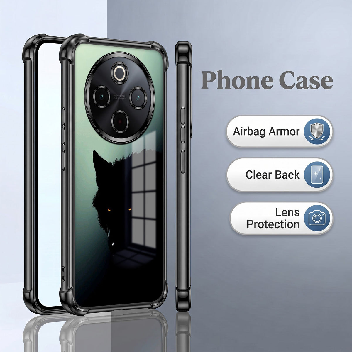 Vivo T4 5G Shadow Prowler Airbags Printed Back Case