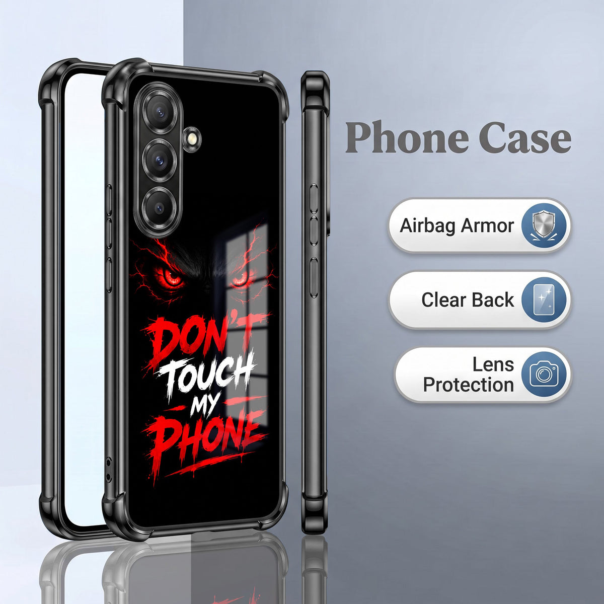 Samsung Galaxy A36 5G Don't Touch My Phone Airbags Printed Back Case