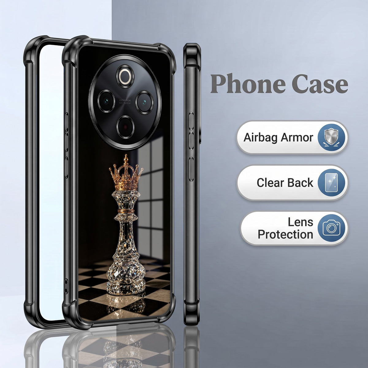 Vivo T4 5G Chess King Airbags Printed Back Case