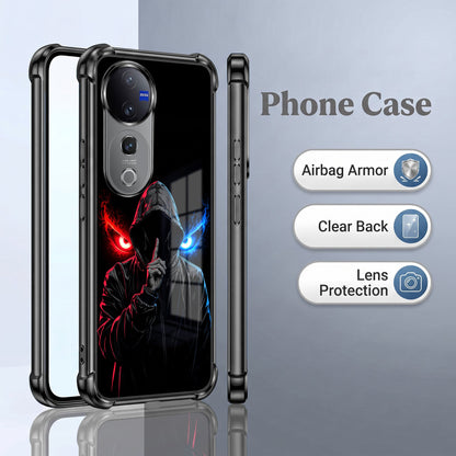 Vivo V40 Pro 5G Hooded Shadow Demon Airbags Printed Back Case