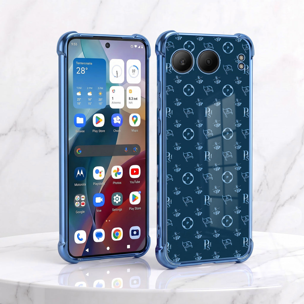 One Plus Nord 4 5G Luxury Monogram Blue Airbags Printed Back Case