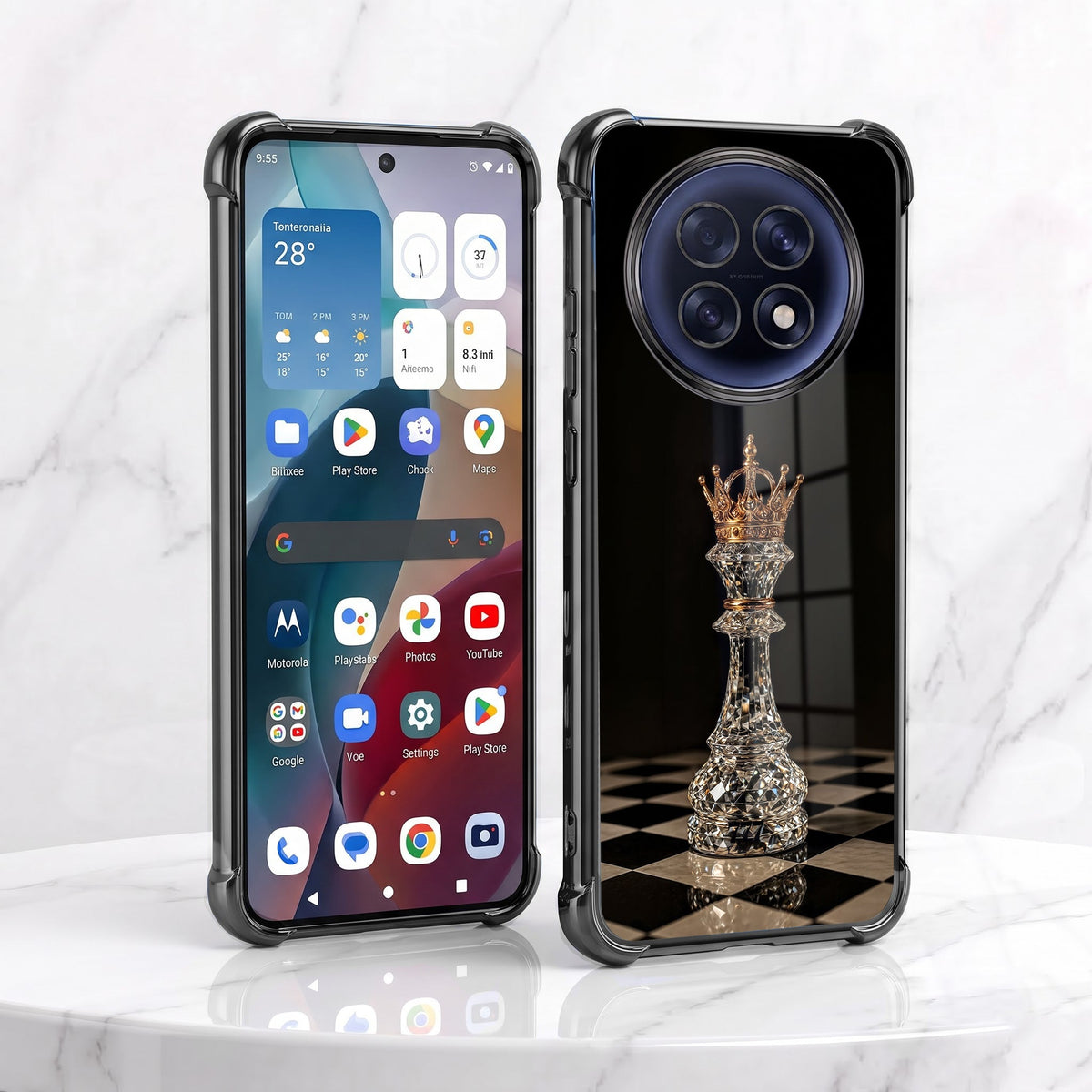 Oppo F31 Pro+ 5G Chess King Airbags Printed Back Case