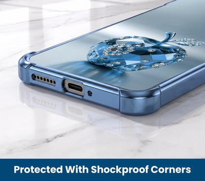 Oppo A5 Pro 5G Blue Apple Airbags Printed Back Case