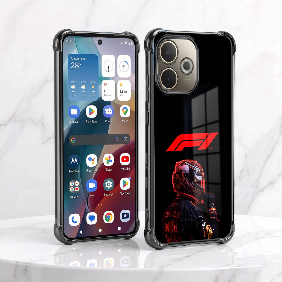 Oppo A5 Pro 5G F1 Rider Airbags Printed Back Case