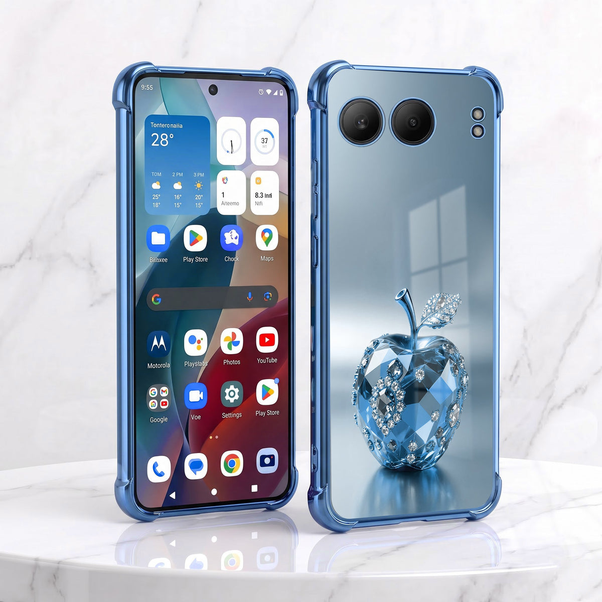 One Plus Nord 4 5G Blue Apple Airbags Printed Back Case