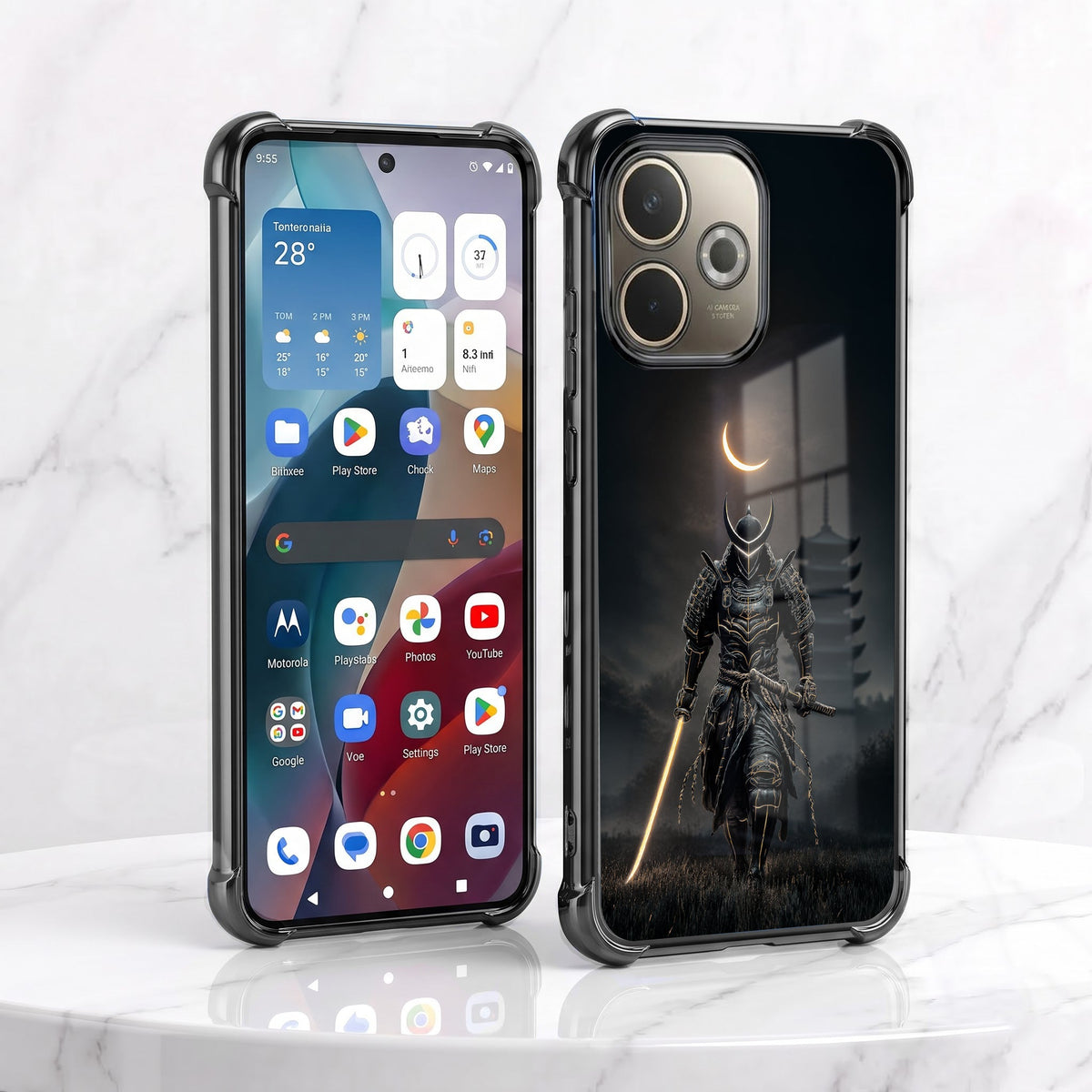 Oppo A5 Pro 5G Samurai Warrior Airbags Printed Back Case