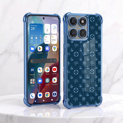 Motorola Edge 60 Pro 5G Luxury Monogram Blue Airbags Printed Back Case
