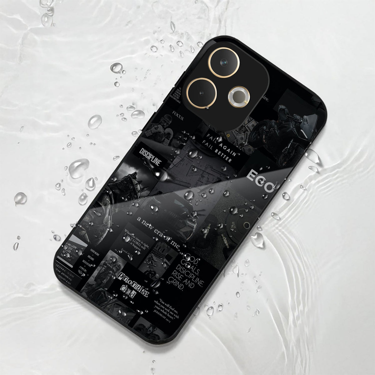 Oppo A5 Pro 5G Premium Acrylic Shockproof Glass Back Case (New Era)