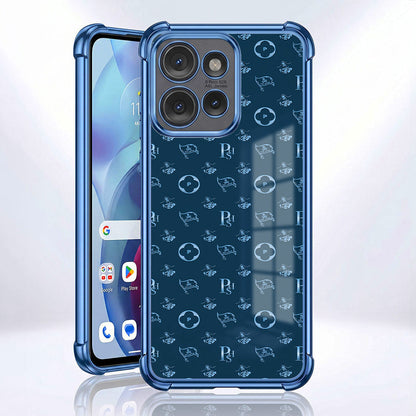 Motorola Edge 50 Neo 5G Luxury Monogram Blue Airbags Printed Back Case