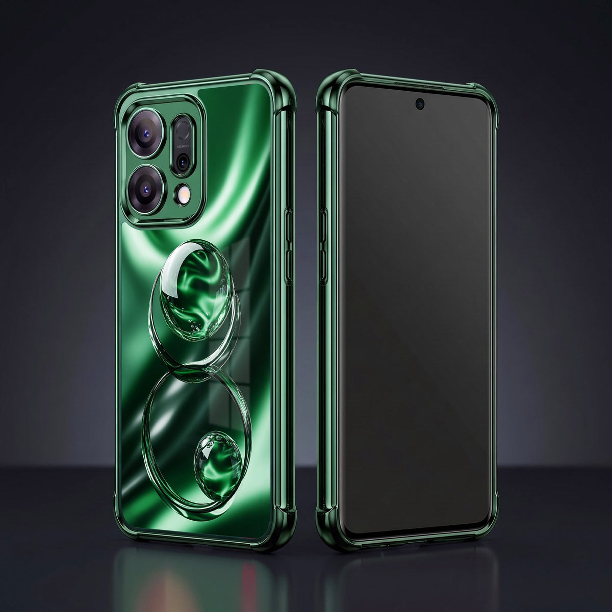 Oppo Reno 14 5G Green Venom Airbags Printed Back Case